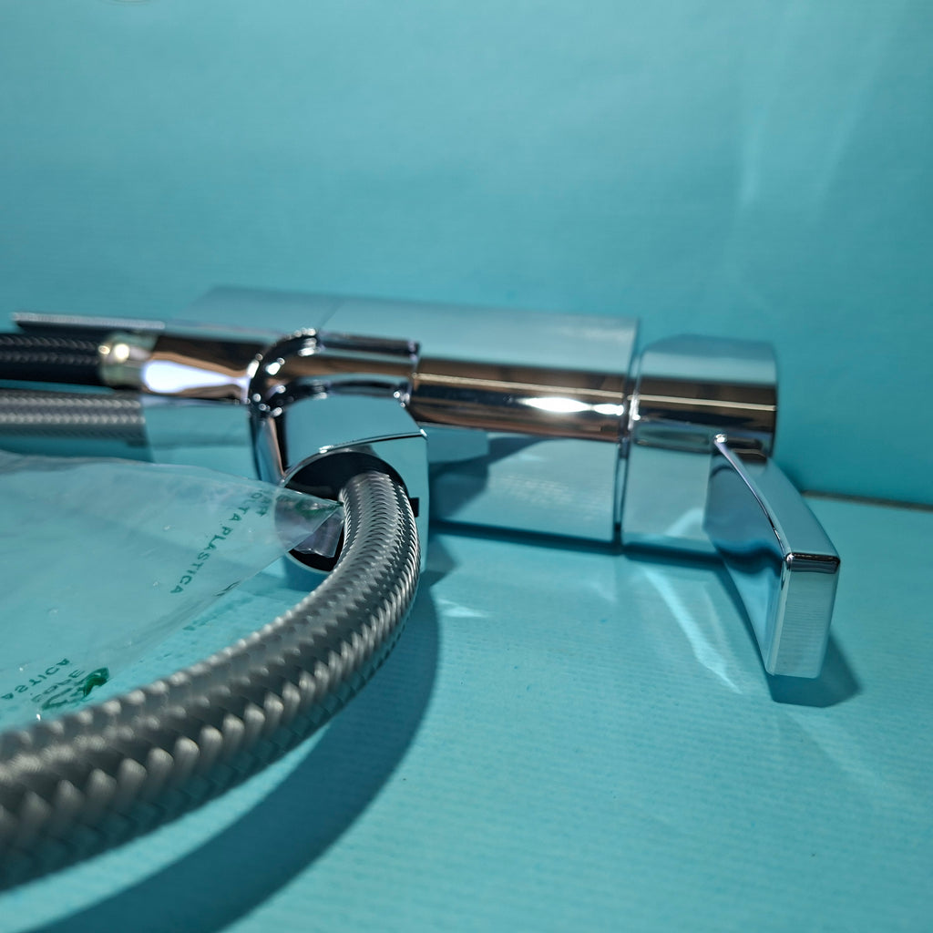 Torneira misturadora giratória com chuveiro extraível Comet Capri Piccina - Cromado sem microinterruptor