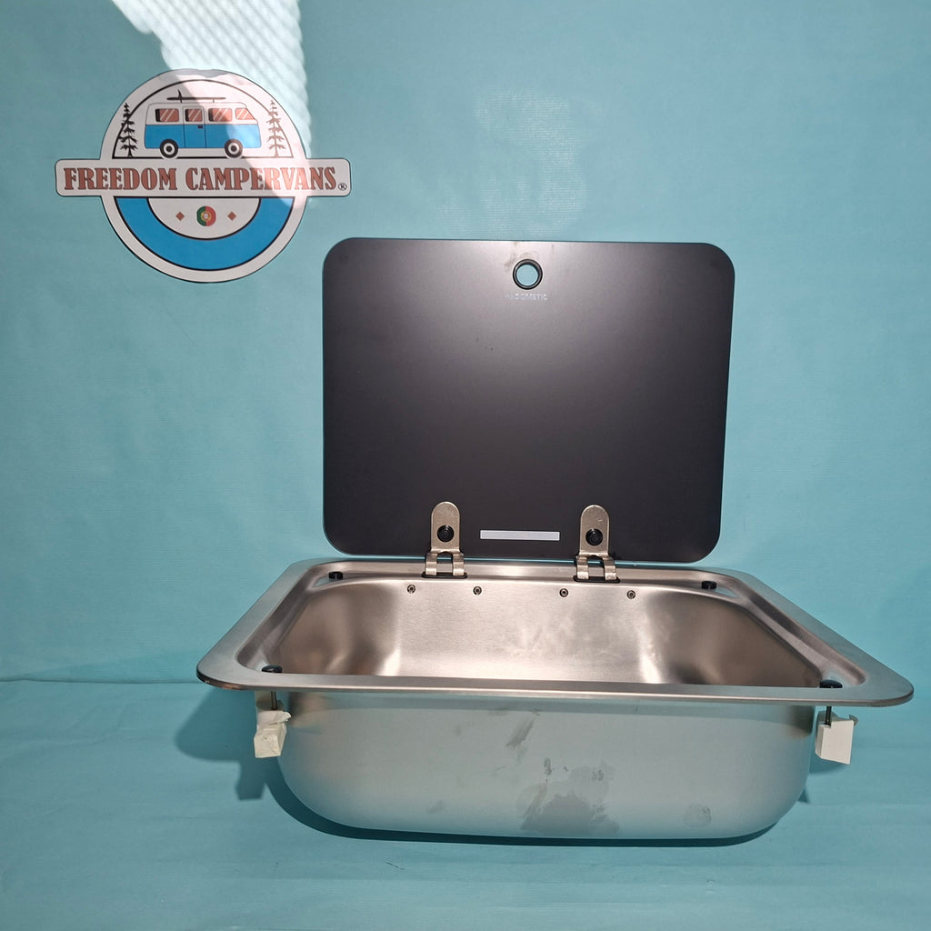 Lava-loiças com tampa preta de vidro Dometic CE99 B410 - 41 x 33,5 x 12,4 cm