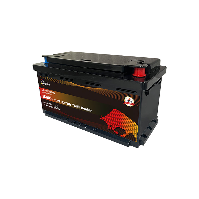 Bateria LiFePO4-150Ah sob o banco - Olalitio Smart BMS (OLA-12-150-SH)