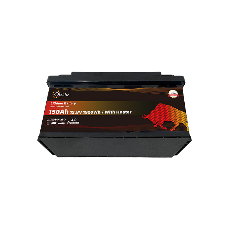 Bateria LiFePO4-150Ah sob o banco - Olalitio Smart BMS (OLA-12-150-SH)