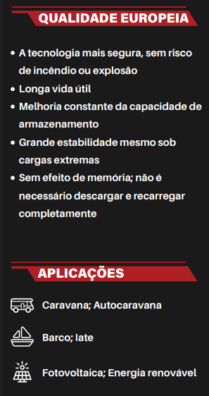 Bateria LiFePO4-50Ah - Olalitio Smart BMS (OLA-12-50)