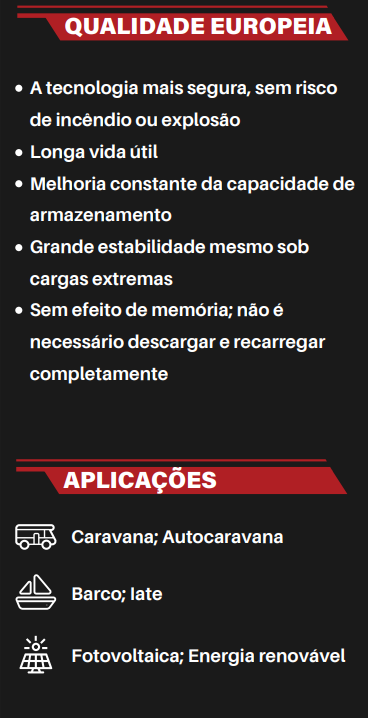 Bateria LiFePO4-100Ah sob o banco - Olalitio Smart BMS (OLA-12-100-SLN3)