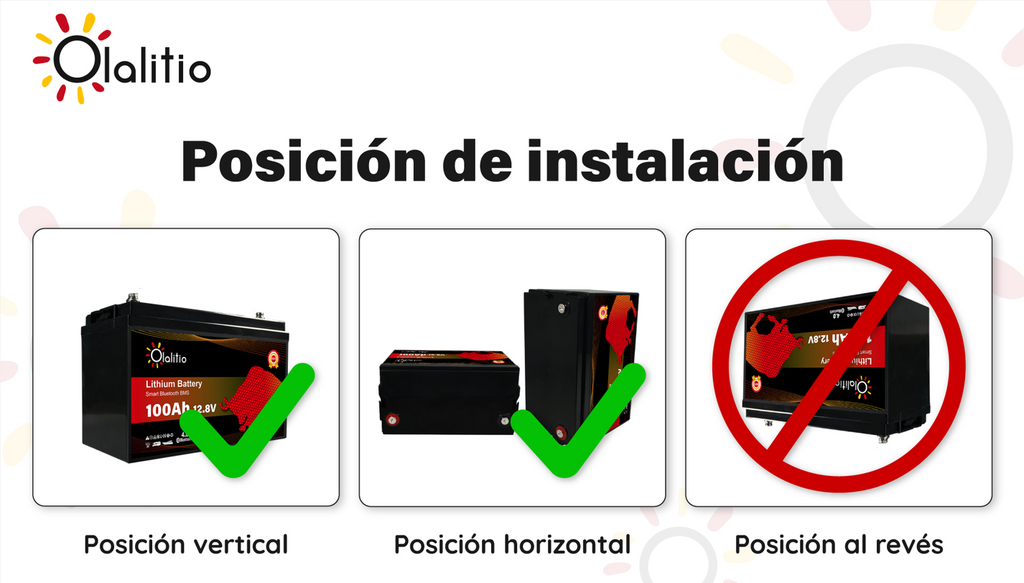 Bateria LiFePO4-100Ah sob o banco - Olalitio Smart BMS (OLA-12-100-SLN3)