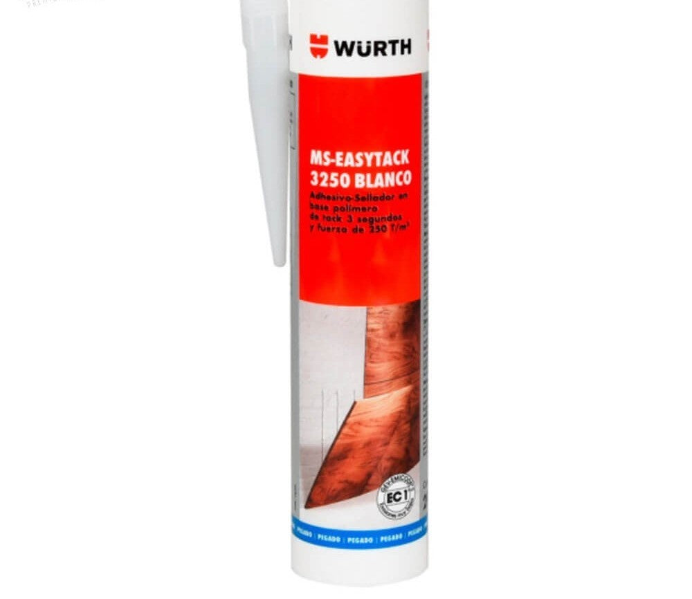 Adesivo-vedante de Polímero MS Easytack 3250 Wurth - Branco