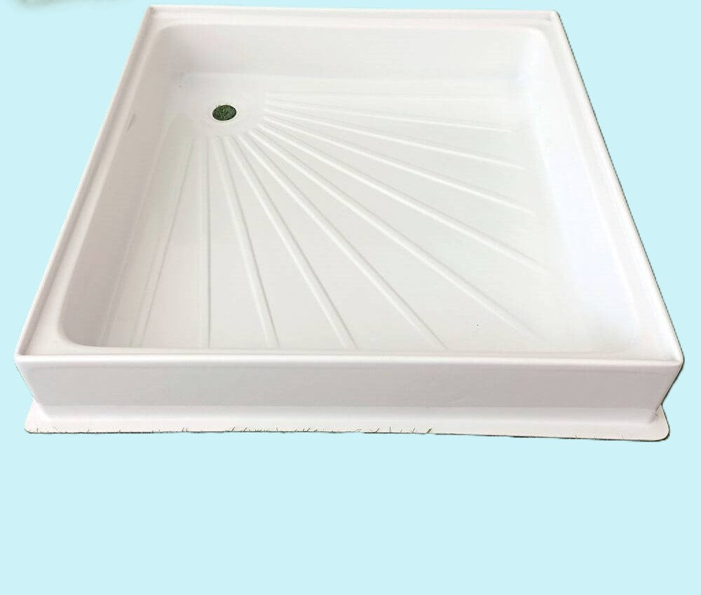 Base Duche / Polibã-Branco 60 x 60 x 10,2 cm - De superfície