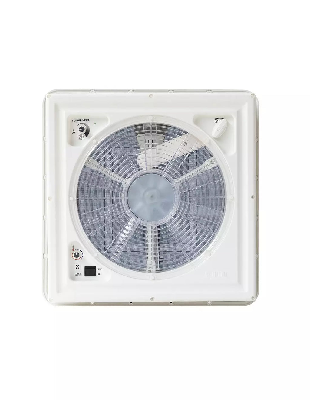 Claraboia Fiamma Turbo Vent-40 de 40x40 cm - Branca C/VENTOINHA
