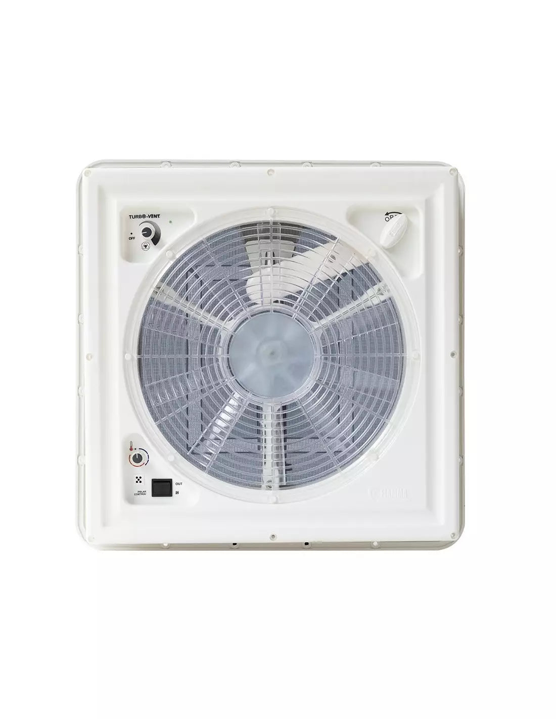 Claraboia Fiamma Turbo Vent-40 de 40x40 cm - Branca C/VENTOINHA