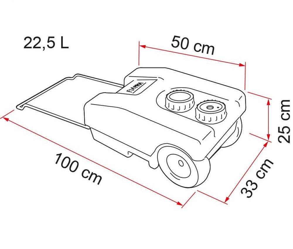 Depósito Portátil Águas Cinzentas ROLL-TANK 23 W - 22,5 litros
