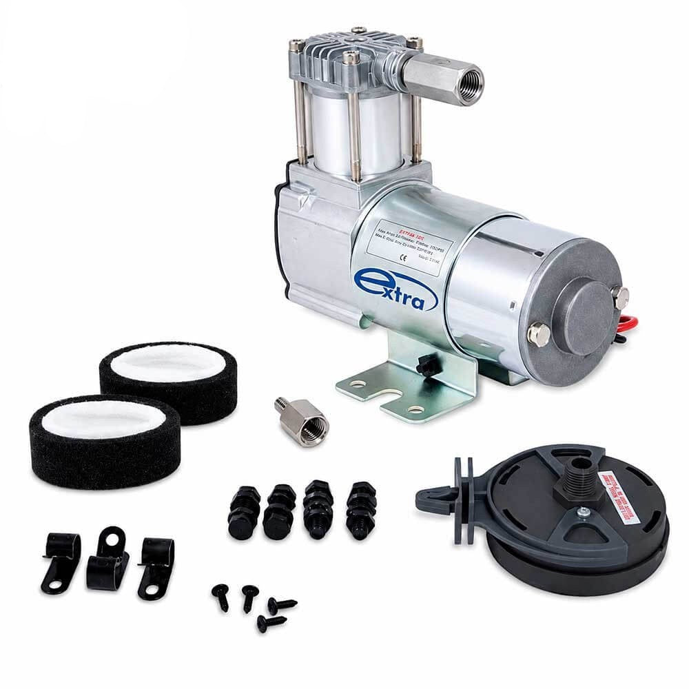 Kit compresor ExtraTOP 12 V con racores para suspenção pneumática