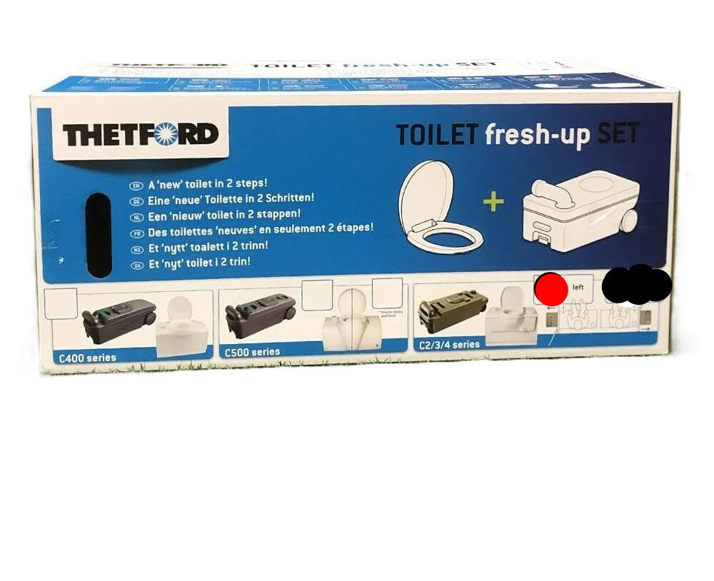 Kit para renovar sanita fixa química de cassette Thetford C2 C3 e C4 - Lado esquerdo(sob encomenda)