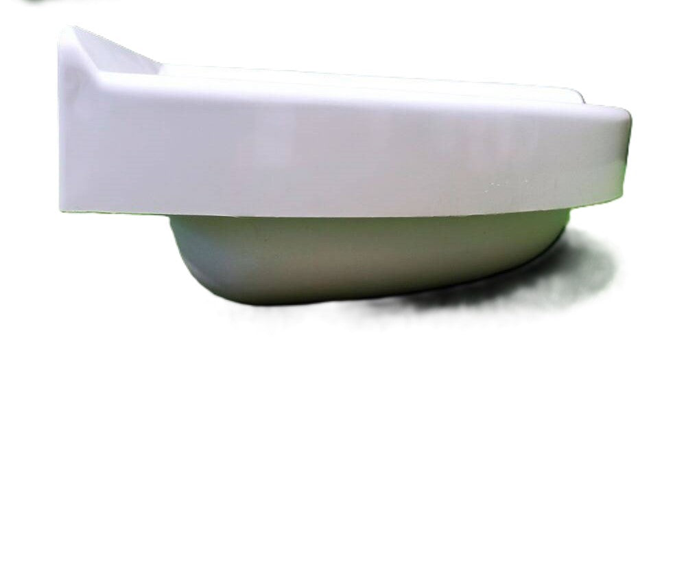 Lavatório de esquina branco - 40 x 40 x 14,5 cm