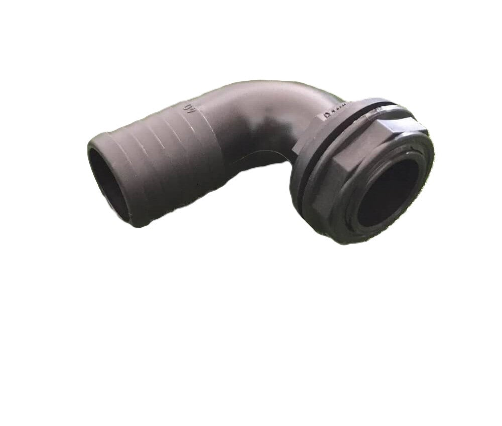 Ligador curvo 90 graus para mangueiras - 25mm