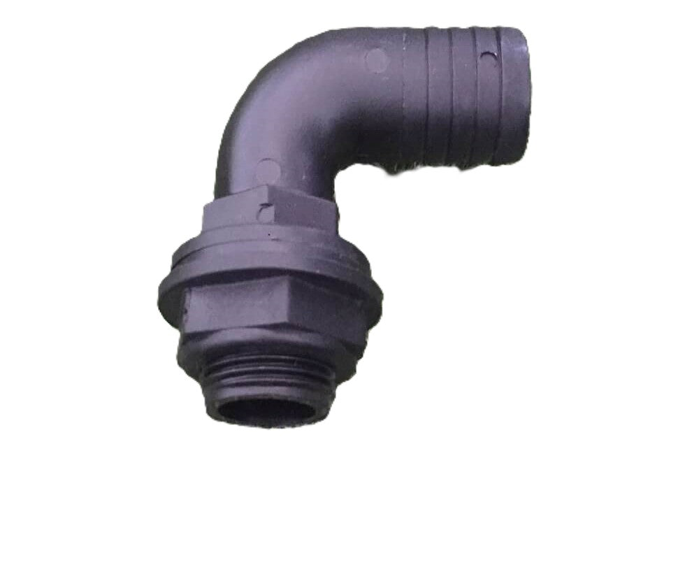 Ligador curvo 90 graus para mangueiras - 25mm