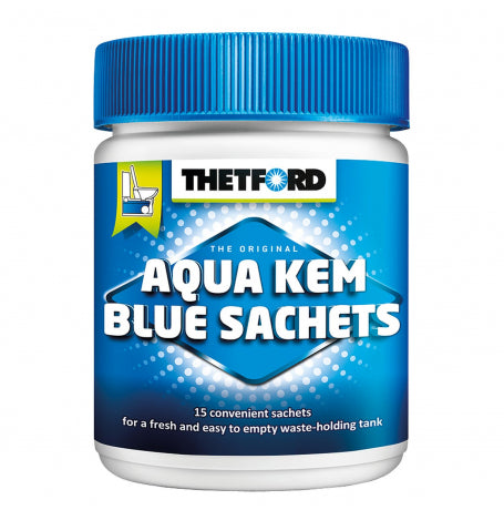 Saquetas azuis Aqua-Kem