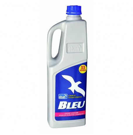 Produto sanitário azul ELSAN concentrado de 1 lt.